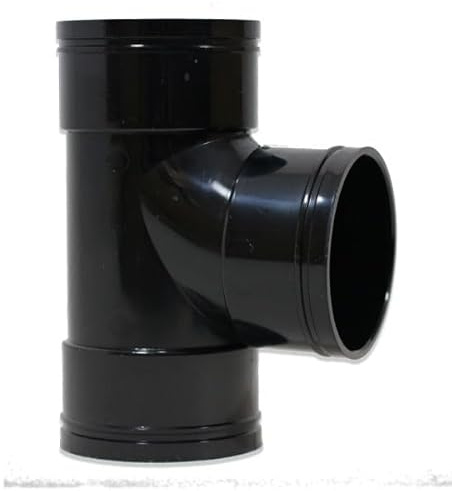 eco-filtration 82mm/3” Solvent Weld Tee Joiner – Durable PVC Pipe Fitting for 82mm Solvent Weld Pipe – Leak-Proof 3-Port Connector for Secure, Rigid Connections