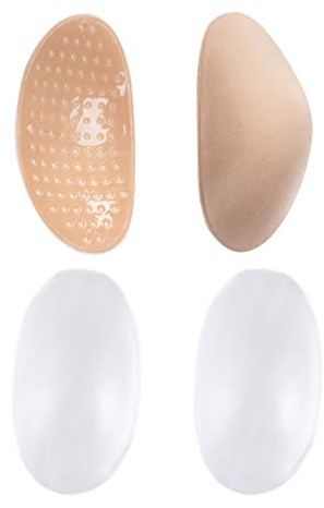 PRETYZOOM 2 Paar Schulterpolster unsichtbare Silikon Schulter Push-up Pads selbstklebende Schulterverstärker für Damen Mann Anzug Blazer Kleidung Blusen T Shirt