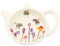 Carousel Home Gifts Busy Bee Floral Tea Bag Tidy Dish | Tea Bag Spoon Rest Kitchen Tidy | Melamine Used Teabag Holder