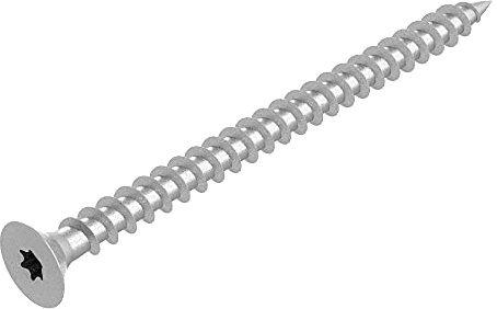 SECCARO Spanplattenschraube 4,5 x 60 mm, Stahl verzinkt, Holzschraube mit Vollgewinde, TX/Innensechsrund, 150 Stück