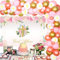 Taufe Party Dekorationen für Mädchen, Rosa und Weiß Ballon Girlande Kit Erstkommunion Konfirmation Taufe Dekorationen - Gott Segen Hintergrund Kreuz Luftballons für Taufe