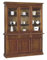 Mar.c.a. Design - Elegantes Wohnzimmer-Vitrine aus Pappelholz, Kristallglas in dunklem Nussbaum mit 3 Türen – Möbelstück für Wohnzimmer, Povera Made in Italy – Maße: 156 x 42 x 205 cm