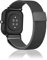 Niboow 20mm Cinturino per Amazfit GTS 4/GTS 3/GTS 4 Mini/GTS 2 Mini/GTS 2/GTS 2e, Acciaio Inossidabile Metallo Magnetico Cinturino per Amazfit Bip 3 PRO/Bip Lite/Bip S/Bip U PRO/Bip S Lite - Nero