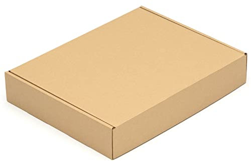 KK Verpackungen Faltschachteln 500 x 400 x 90 mm Braun 1-wellig (Außenmaß 526 x 410 x 96 mm) | 5 Stück, Versandkartons Kartons geeignet für Versand als DHL Paket DPD Hermes GLS Paketklasse S (KK218)