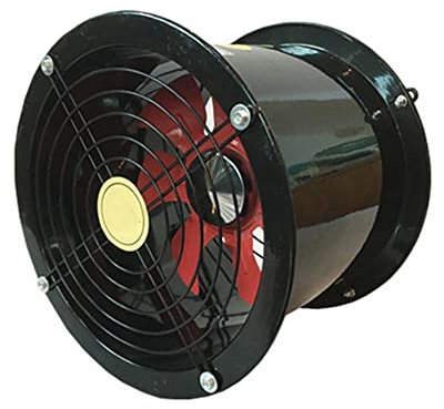 ksamwjf Extractor Fan 250Mm Fan Tube, Axial for Boiler Channel Channels Fans Extractor Motor Suction Insufflation Suction Ventilation