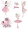 Droomhuis Einhorn Wandtattoo Rosa Ballett Wandtattoo Kinderzimmer Mädchen Babyzimmer Schlafzimmer Möbel Kindergarten Deko…