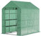 Outsunny Foliengewächshaus begehbares Gewächshaus mit 8 Regalebenen Tomatengewächshaus Treibhaus Frühbeet mit Tür Grün Stahl PE-Kunststoff 214 x 143 x 195 cm