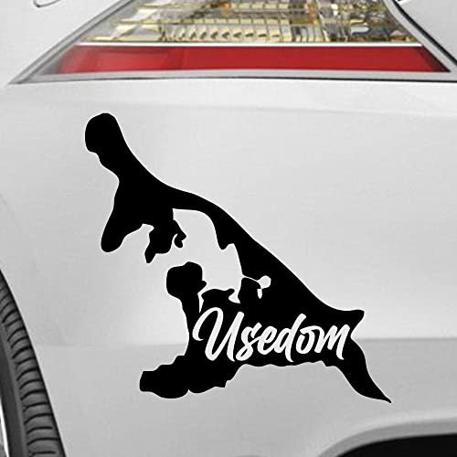 myrockshirt Aufkleber Insel Usedom Umriss Urlaub Karte Schriftzug Ostsee Sticker Landkarte Urlaubsziel