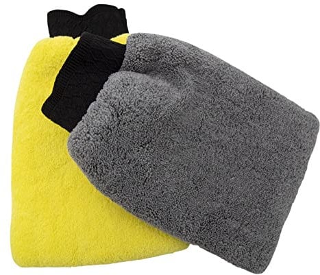 Steuber Mikrofaser Handschuh 2er Set, saugstark & fusselfrei, mit flexiblem Bund, Lack- und Oberflächen-schonend
