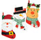HEITMANN DECO - Weihnachtsstrümpfe - 3er Set - zum Befüllen- bunt - Nikolaus/Schneemann/Elch - ca. 41 cm