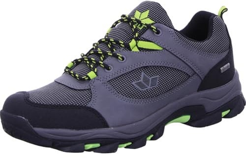 Lico Men's Melton Trail Running Shoe, Grey Black Lemon, 12.5 UK