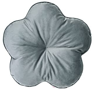 beties Samt&Sonders Serie Kissen Blume ca. 50 Ø cm Deko- Formkissen gefüllt (Stein-grau)