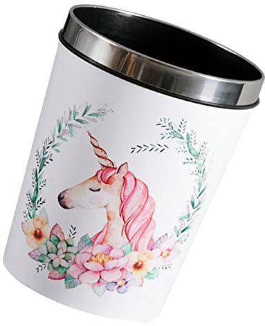 Levemolo Unicorn Hanging Trash Bin for Kitchen Bright Color Compact and Versatile Waste Paper Basket