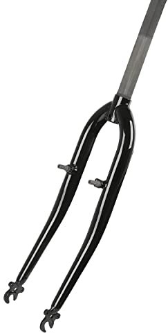 P4B | MTB Fahrradgabel für 26 Zoll in Schwarz | 1 Gabelschaft Außendurchmesser | 240 mm Schaftlänge | 130 mm Gewindelänge | Für V-Brake