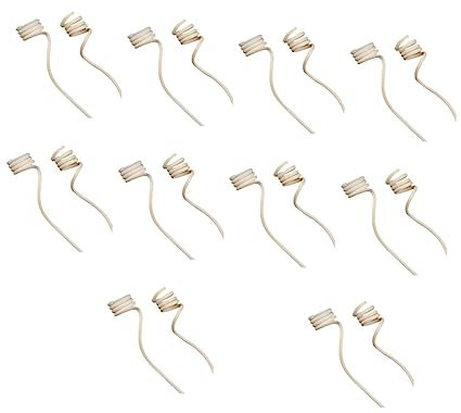 Warmhm 20stücke Rattan Sticks Mit Großem Spiralkopf Natürliche Duftdiffusoren Für Ätherische Öle Umweltfreundliche Poröse Rattanstäbchen Für Raumduft Und Aromatherapie Für