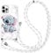 LYUBFDC Handykette Handyhülle für Samsung Galaxy A13 4G 6,6 Hülle mit Band, Schön Stitch Necklace Schutzhülle Weich Silikon Hülle mit Kordel zum Umhängen Stoßfest TPU Case für Galaxy A13, 07