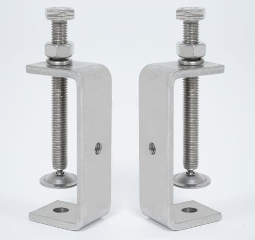 85MM C Clamp Tiger Clamp,304 Stainless Steel C Clamps for Mounting G-Clamps Heavy Duty Woodworking Welding U Clamps Wood Clamps with Stable Wide Jaw Openings (85mm-2Pcs)