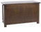 Home Source Denver Storage Ottoman, Wooden Toy Chest Bedding Blanket Box, Dark Wood Lacquer