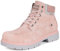 Stivali da Uomo Donna Inverno Autunno Scarpe Trekking Boots Impermeabili Fodera in Rete Stivaletti Stringate, Pink Senza Pelliccia, 40 EU
