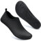 Calcetines de agua para natación, protección para el mar, playa, piscina, mujeres, hombres, negro puro, 45/45.5 EU