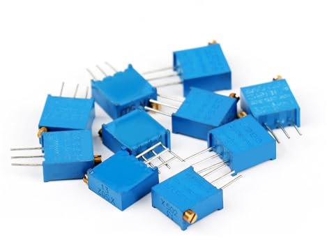 5 Stück 3296W Potentiometer 1K 2K 5K 10K 20K 50K 100K 200K 500K 1M Ohm 3296 102 202 502 103 203 503 104R Trimmerpotentiometer (Size : 200K Ohm)