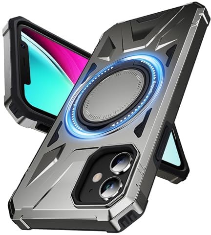 Chicfun Armour Warrior for iPhone 11 Case with 360°Spin Stand Ring [NO.1 Military Grade Heavy Duty Shockproof Protective] Rugged iPhone 11 Phone Case Kickstand Funda Para iPhone 11 Cover Space Grey