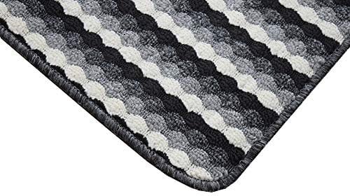 SrS Rugs® Non Slip Kitchen Door Mats & Hallway Runners Washable Rug UK (Grey, 80cm x 120cm)