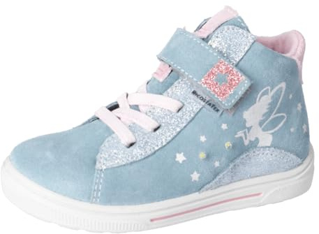 RICOSTA Mädchen Stiefel TINKI, Kinder Boots, Weite: Mittel, lose Einlage, RicostaTEX, Blinklicht, wasserdicht, Klettstiefel, Arctic (130), 30 EU