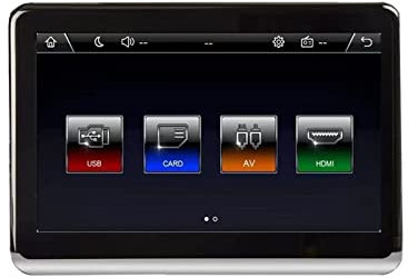 KOULEER Moniteur d'appui-tête TV de Voiture, Écran Tactile de 10,1 Pouces MP5 Écran Tactile en Option Moniteur DVD Moniteur de Voiture Moniteur de Voiture avec écran HD(MP5 Touch Screen)