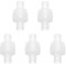 sourcing map 5 Pcs Non Return Check Valves, 5/8 (15mm) Dia One Way Inline Hose Connector PP Plastic Hose Barb for Gas Liquid Air Water Tank Pump