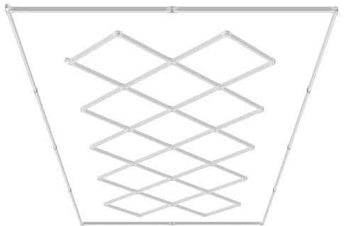 VEVOR Lampe de Garage LED, 14 Carrés, Plafonnier d'Atelier Blanc Froid, 88000 lm, 6500 K, Éclairage de Garage à Faire Soi-même Super Lumineux pour Sous-sol, Entrepôt, Atelier de Beauté Automobile