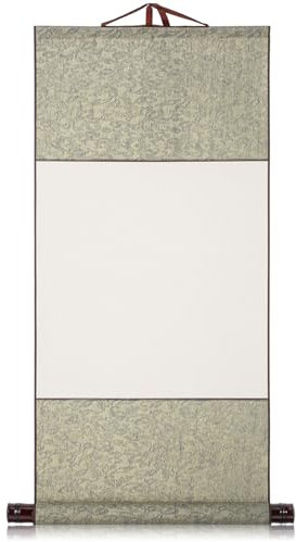 VICASKY 32 x 74 cm Rouleaux de calligraphie à suspendre classiques chinois vides Calligraphie chinoise Suspendue Rouleaux fins de papier chinois