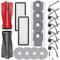 20 Piece Replacement Accessory Kit Compatible with Roborock Qrevo Curv/Qrevo Edge/Qrevo Curv S5X Robot Vacuum,1 Pair of Main Brushes,6 Side Brushes,4 Cleaning Pads,4 Dust Bags,2 HEPA Filters