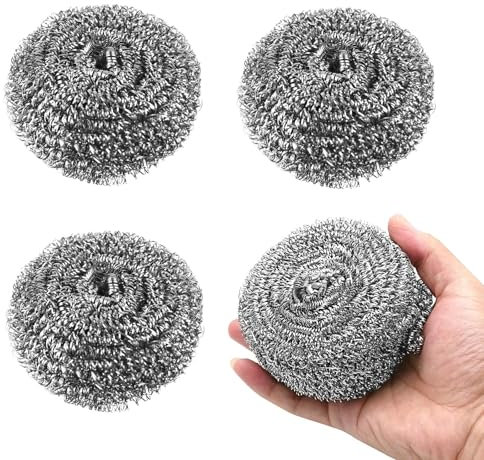 4 Pcs Kettle Descaler Balls, Limescale Kettle Ball, Stainless Steel Reusable Descaler Balls, Limescale Ball for Kitchen Restaurants Camping