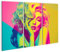 islandburner Bild auf Leinwand Marilyn Monroe Buntes Pop Art Portrait einer glamourösen Frau für Wohnzimmer Kunstliebhaber Galerie Bilder Wandbilder Poster