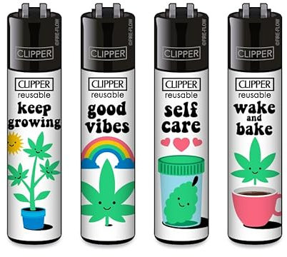 Clipper Feuerzeug Quartal 1/2025 (Cute Weed)