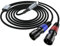 CIXUN USB C to Dual XLR Male Audio Cable,USB C to 2 XLR Male 32Bit/384Khz Stereo Audio Cable, Mobile Phone USB c Connection Active Speaker, Power Amplifier (2M/6.6Ft)