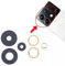 pour Xiaomi Poco X6 5G (23122PCD1G, 23122PCD1I) vitre lentille de Remplacement pour Camera arrière en Verre Appareil Photo Camera kit 3 Lens