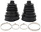 Soufflet de cardan universel, 2 pièces, avec 4 colliers de serrage en acier inoxydable, soufflet de cardan hautement flexible pour voitures
