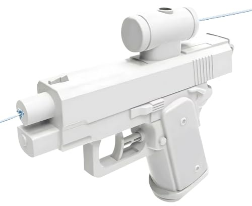 Prank Reverse Wasserpistole, klein Prank Water Gun von Vorne/Hinten Sprühen, Wasserpistole für Kinder Erwachsen, lustig Wasserspritzpistole, für Sommer Poolparty mit Freunde/Familie (Weiß)