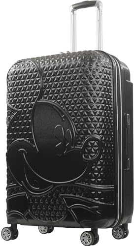 FUL Disney Mickey Mouse 76.2 cm Rollgepäck Hartschalenkoffer mit Spinnrollen, Schwarz, 30 Inch, Ful Disney Mickey Mouse 76.2 cm Rollgepäck Hartschalenkoffer mit Spinnrollen