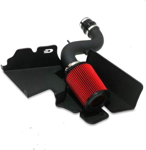 Direnza Cold Air Induction Kit Compatible with VW Golf MK5 1.4TSI 2004-2009 | Alloy Aluminium Intake Pipe Including Black Heat Shield