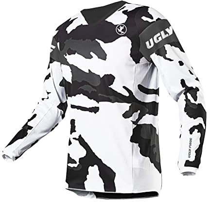 UGLY FROG Spezieller Design Cool Leistung Downhill Trikot Lange Ärmel Herren Mountainbike Freeride BMX Fahrradtrikot Motocross MTB/Downhill Bekleidung