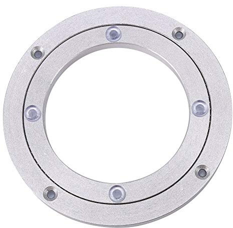 Yosoo Heavy Duty Aluminium Legierung Rotierende Lager Turntable Runde Speisetisch Smooth Swivel Plate (Abmessung : 8inch)