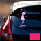 Autotattoo 1 Mädchen Heckscheiben Aufkleber Namensaufkleber mit Kinder Luftballon Schmetterlinge und Wunschnamen M2387 - ausgewählte Farbe: *pink* ausgewählte Größe: *S - 21cm hoch x 9,5cm breit*