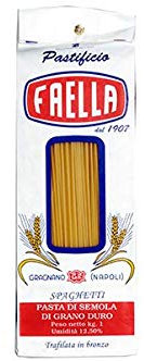 Spaghetti. Pastificio Faella. 10 x 1 kg - 10 kg. Pasta di gragnano trafilata in bronzo e impasto lento.