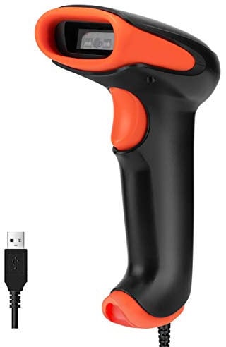 TERA Barcode Scanner CCD 2500 Lettore di Codici a Barre Cablato 1D USB, Scansione Rapida e Precisa di Codici a Barre su Schermi Digitali, 2500C