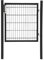 Gartentür Grün Anthrazit Gartentor Zauntür Metall Hoftür Gartenpforte Gartenzaun, Farbe:Anthrazit, Höhe:1 x 0.8m
