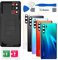 Eonpam Akkudeckel für Huawei P30 Pro Rückseite Glas Original Backcover Back Glas Ersatz Reparatur Set mit Kameraobjektiv (Aurora)