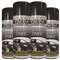 Classic Signature - 4 x Auto Extreme Black Satin Spray Paint 400ml Professional Quality, Perfect Finish for Cars, Bikes,Vans, Metal, Wood